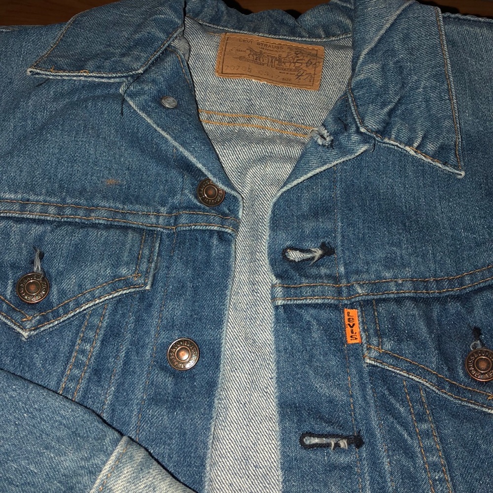 Vintage Levis jacket kids 16 so ladies medium!